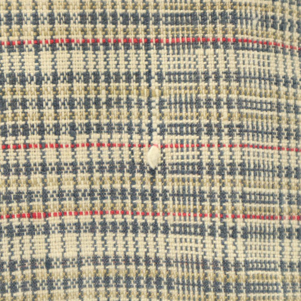 Givenchy 90s Linen Old Check Pattern Jacket 9 Brown Women Used