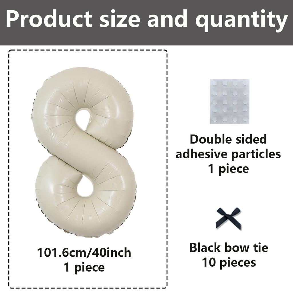 9 cream white digital balloons, black ribbon bow for bow themed birthday parties, graduation, showers, anniversaries