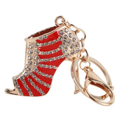 Neu Kristall Schuh High Heel Pendent Strass Schlüssel Geldbörse Tasche