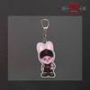 Stray Kids dominATE World Tour SKZOO Keychain, Kpop Idol Cartoon Animal KeyRing Bag Pendant, Black Baseball Outfit Fan Collectible Gift for STAY