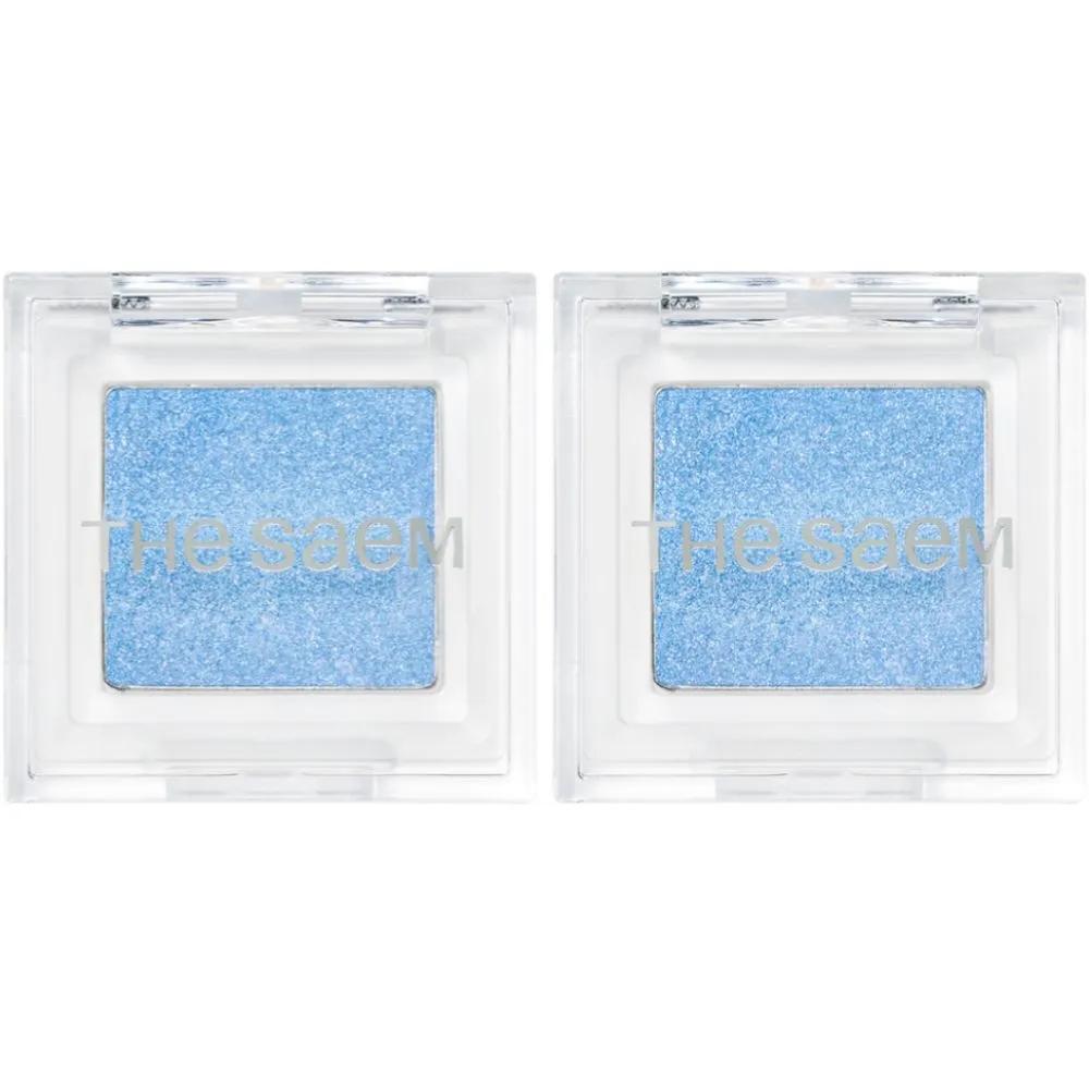 The Saem Single Shadow Box BL01 Misty Blue x2