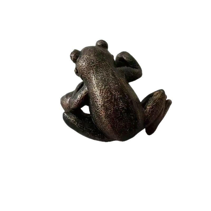 Frog Figurine Resin Frog Statue Flower Pot Hanger Ornaments Planter Creative Pendants Crafts Sculpture For Home Courtyard Decora