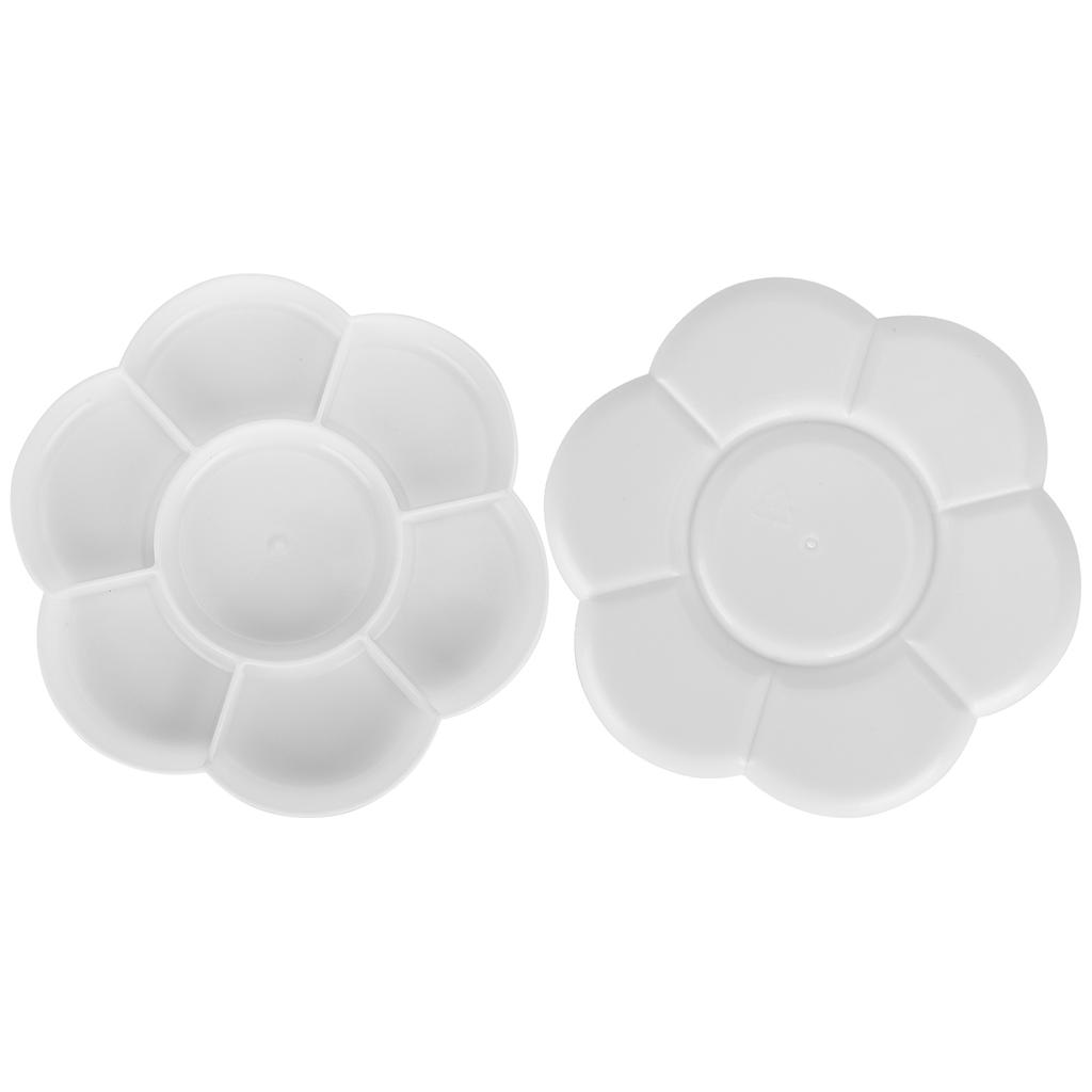 Paint Plum Palette 7 Holes Plum Shaped Palette Art Drawing Painting Tray Paints Holder