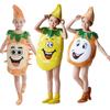 Kids' Fruit-Themed Cosplay Costumes: Blueberry, Peach, Pitaya, Mangosteen, Banana, and Grape Characters