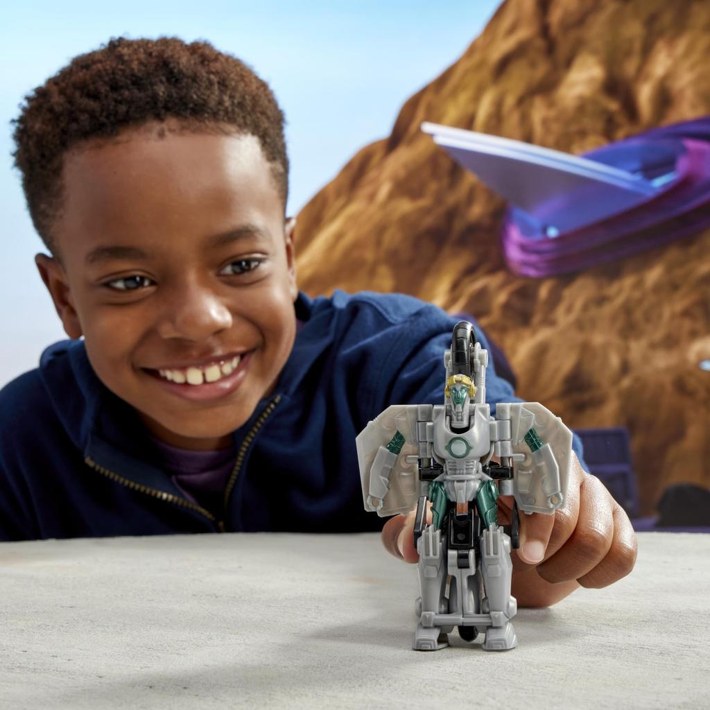 Transformers EarthSpark Smash Changer Terrance Slash Action Figure Robot Toy for Boys and Girls Ages 1-Step 4-Inch 6+