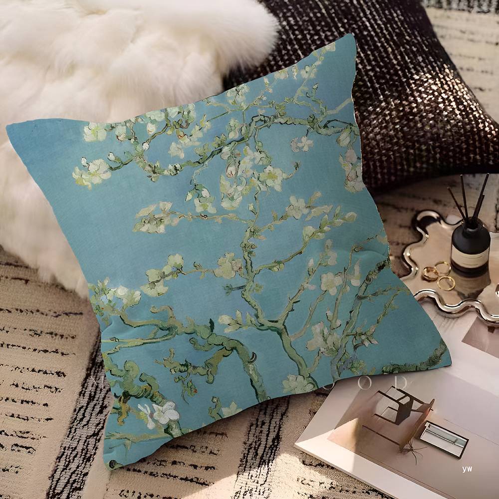 Van Gogh Oil Paintings Pillow Cushion Cover Pillowcase Living Room Sofa Home Decor