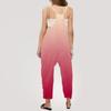 Girls' Summer Sleeveless Jumpsuit - Thin Strap Wide Leg Pants With Pockets