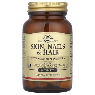 Solgar, Skin, Nails & Hair, Advanced MSM Formula, 60 Tablets