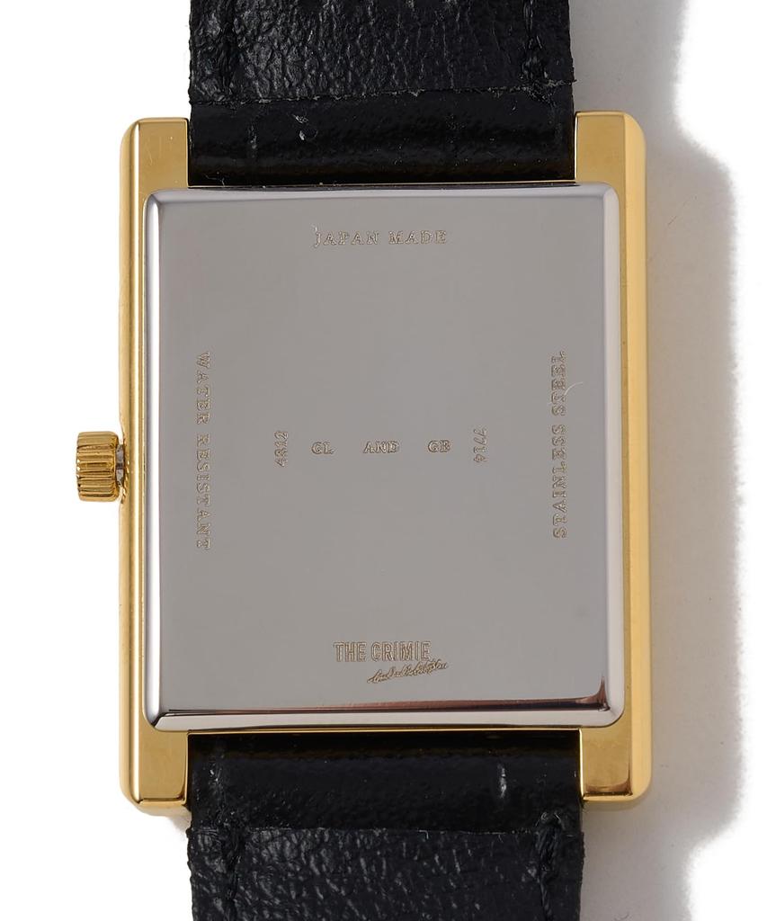 RAYS WATCH GOLD Quartz Watch with Genuine Leather Unisex Fashion Black X Size M Strap, Men's Brand, Gold, (BLACKxGOLD)