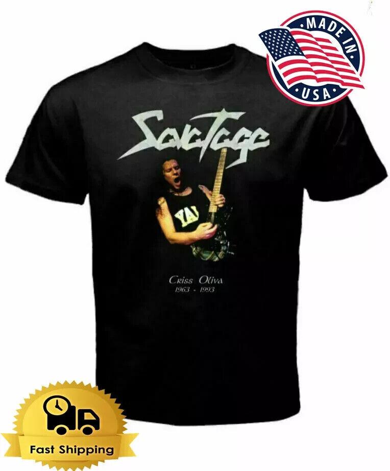 

SAVATAGE-Criss Oliva (1963-1993)-Th wbr/ e Guitarist T-Shirt Funny Cotton Tee Unisex T-Shirt XL