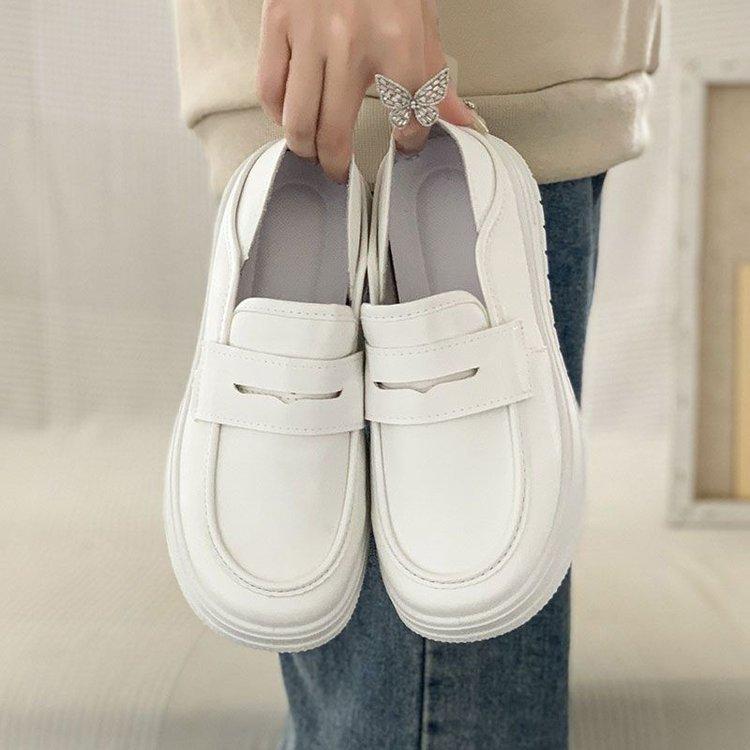 Nurse shoes Women's soft-soled breathable thick-soled non-slip work is not tiring, little white shoes one pedal heightening medical special shoes