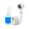 Portable Camping Shower Electric Shower With 4000mAh Rechargeable Battery For Hiking Car Washing Pet Bath