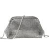 Clear Water Diamond Bag, Women'S Dinner Bag, Full Of Diamonds, Hand Clamp, Underarm Bag, Diamond-Encrusted Single Shoulder Flash Diamond Oblique Span