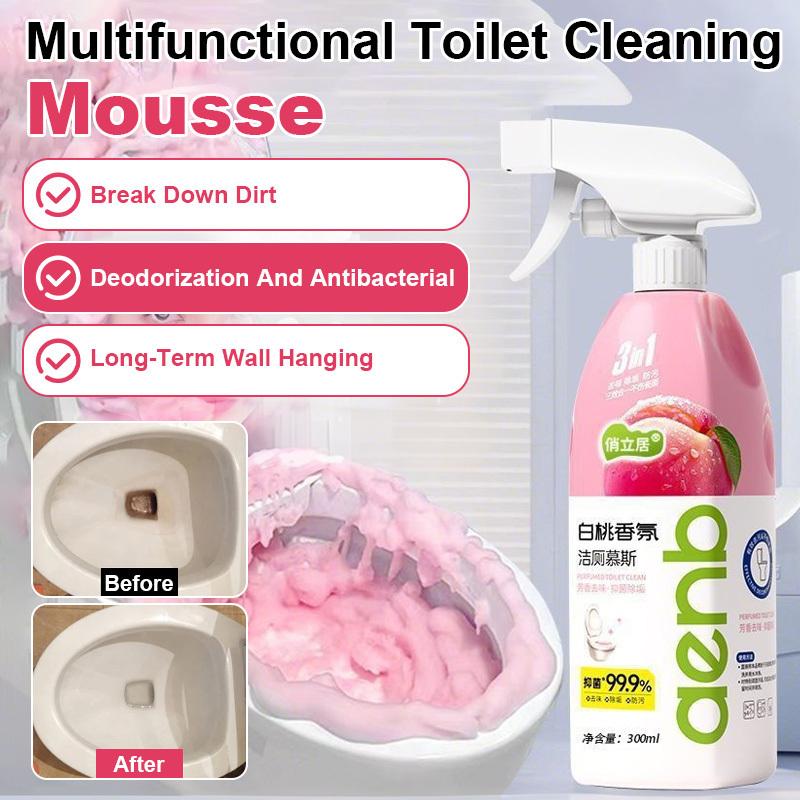 Toilet Cleaning Foam Mousse Bathroom Stain Remover for Toilet Bowl Antibacterial Deodorizing Effervescent Cleaner for Home Use