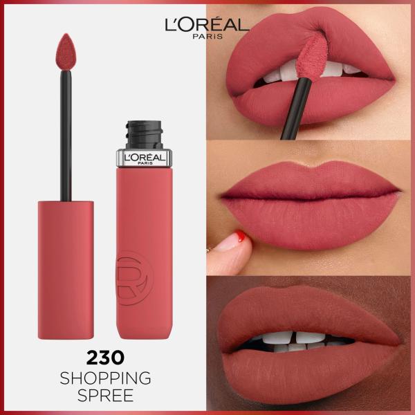 LOREAL LOREAL LIPSTICK 230 INFARABLE MATTE RESISTANCE 16H, 5ml