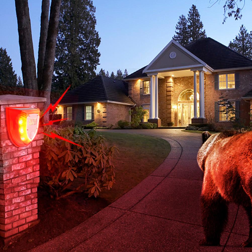 Alarmă Solară Sonoră și Luminoasă Senzor de Mișcare Alertă Sonoră 110DB Stroboscop Avertizare LED Sistem de Alarmă de Securitate pentru Casă