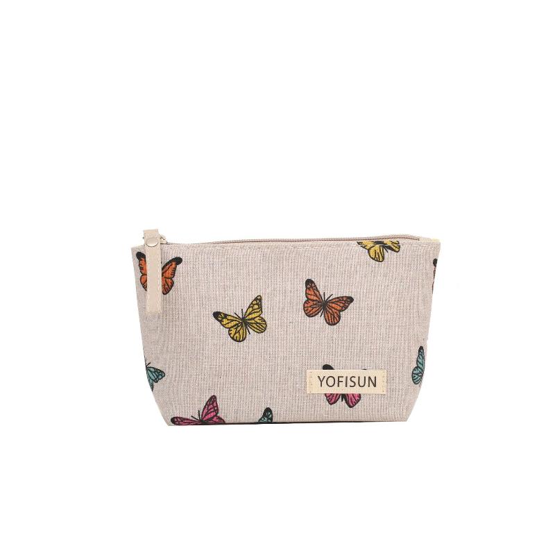 Cosmetic Bags Zipper Opening Key Card Holder Cartoon Student Pencil Case Coin Purse Ladies Hand Portable Storage Bag