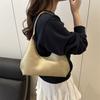 Solid Color, High Texture Temperament, Women's Hand-held Handbag, Urban Commuting Versatile Single Shoulder Underarm Bag, Women