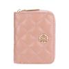 E New Women's Wallet Short Vertical Organ Zipper Change Bag Fashion Plaid Card Bag Women