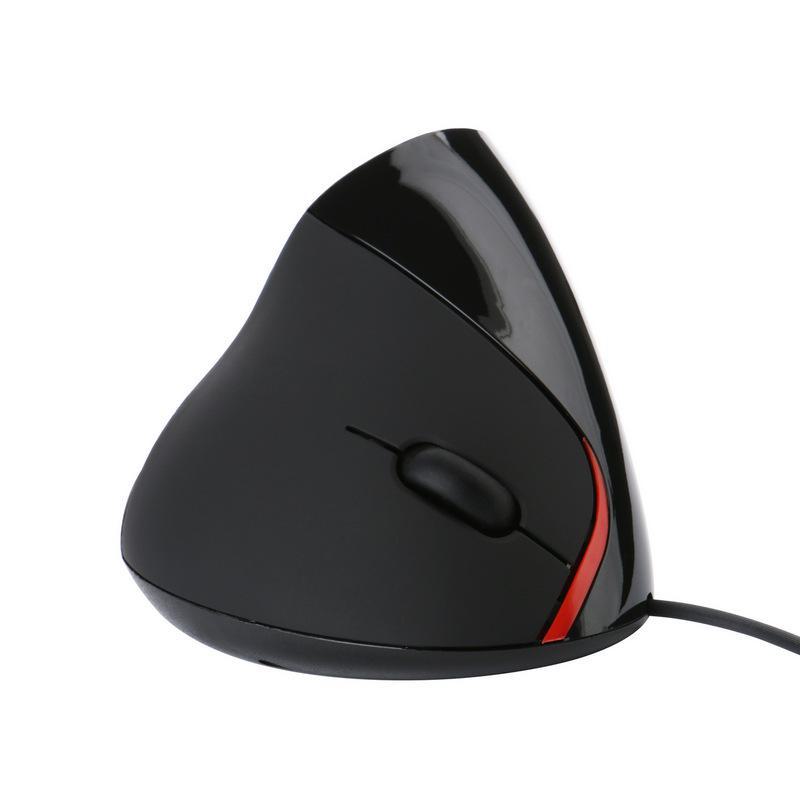 Ergonomic Vertical Optical Wired USB Mouse, Second Generation Wristband Design