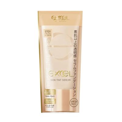 Excel Skin Tint Serum Foundation 35g ST01 Natural Ochre 10 2-Piece Set