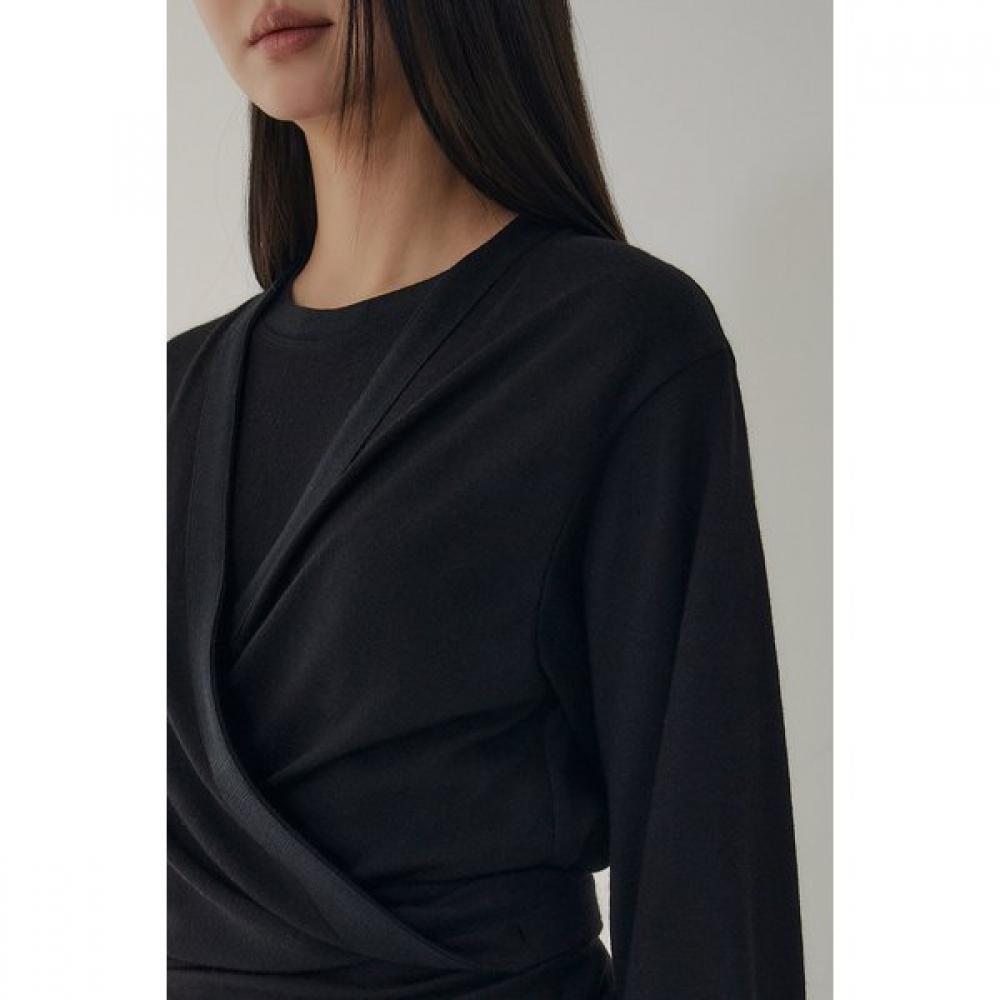 VOV Wool Blend Tie Knit Dress 7116137101 