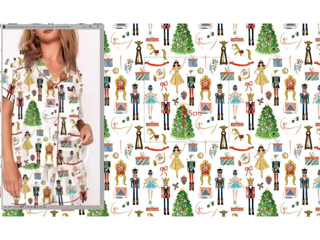 2025 Grenzüberschreitender Weihnachts-Pyjama: Druck Umlegekragen Kurzarm Shorts Hausanzug Set.