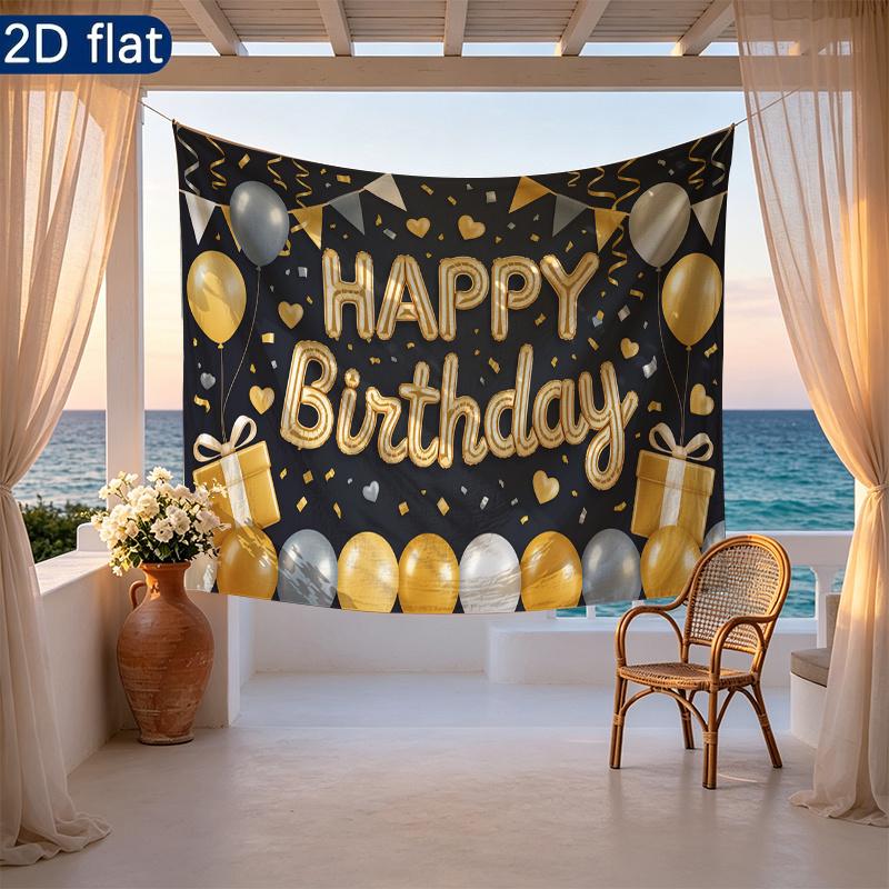 Party Backdrop Happy Birthday Birthday Photo Booth Background Front Door Decor