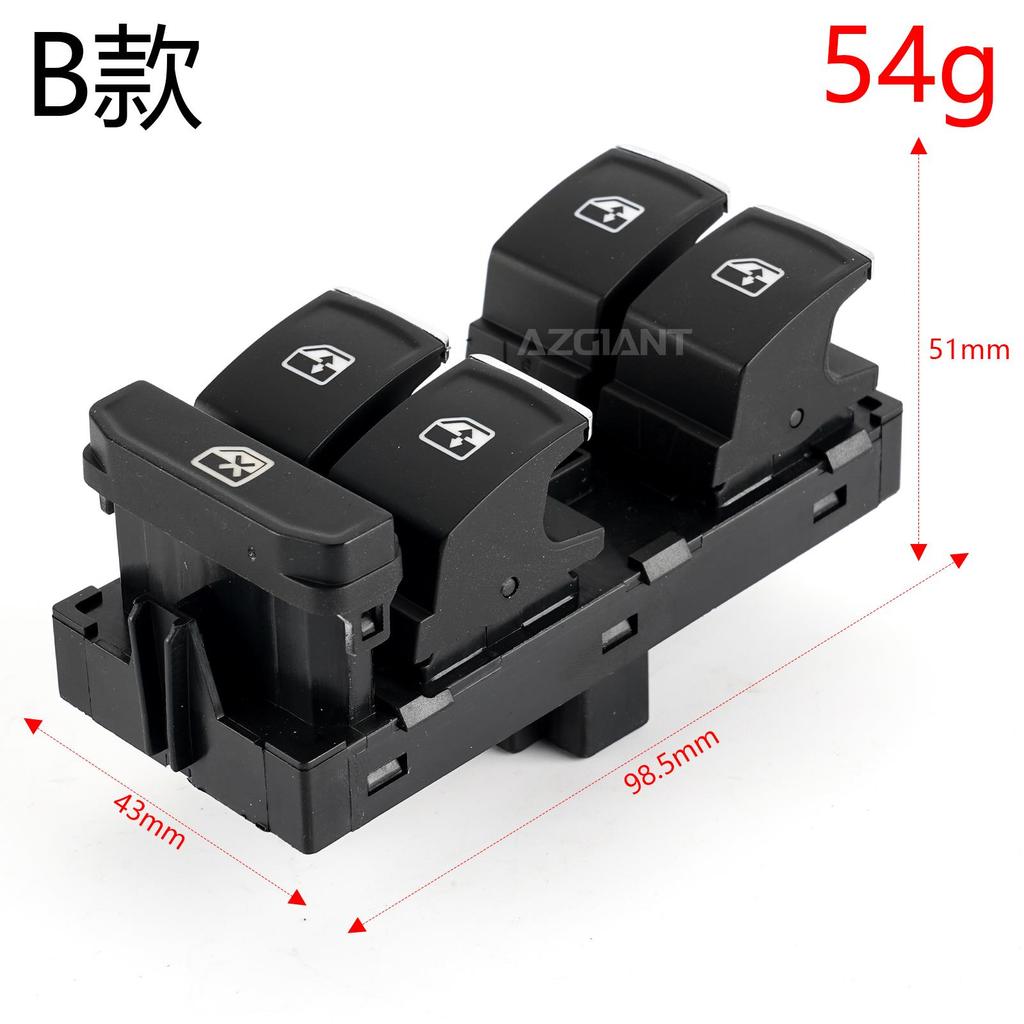 Car Glass Electric Window Regulator Switch for VW Golf Passat B8 2014-2018 Replacement 5G0959857A 5GG959857C 8 Pins Front Left