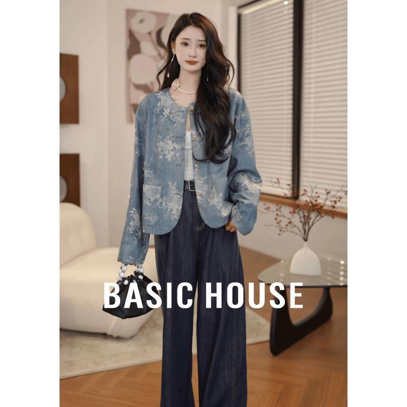 

Basic House Women s Printed Retro Short Jacket S