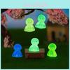 Charming Multicolor Glow In The Dark Resin Desktop Miniature Decorations Cute Figurines