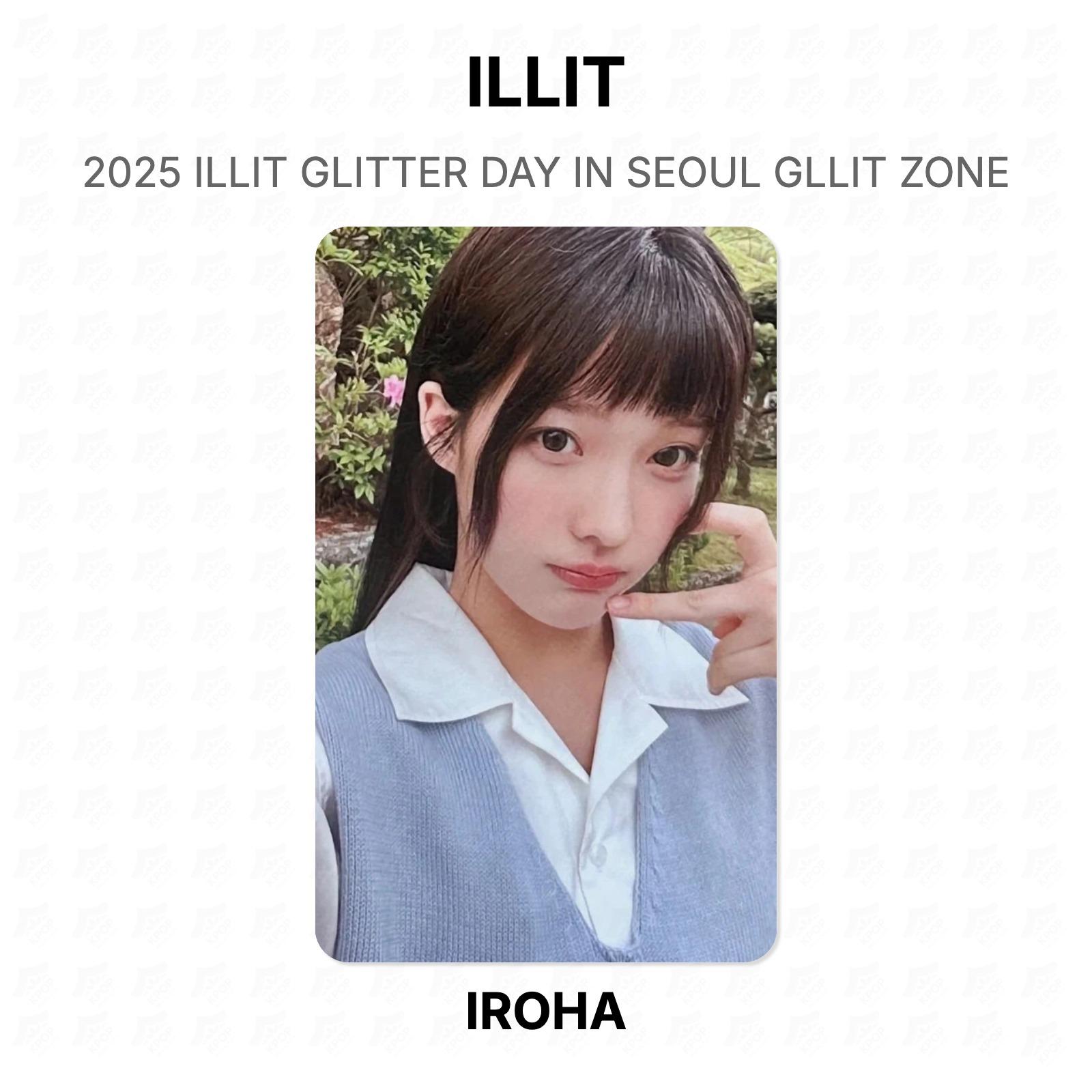 ILLIT 2025 ILLIT GLITTER DAY IN SEOUL GLLIT ZONE Official Photocard IROHA