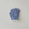 Korean Style Kids Knit Gloves Winter Warm Mittens Solid Color Gloves Soft Crochet Hand Warmers for Boys Girls Trendy Children