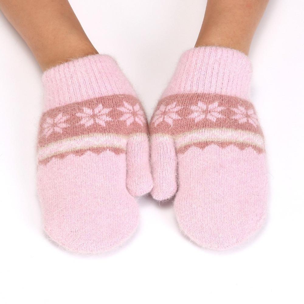 3- 10Years Old Cute Warm Kids Winter Gloves Windproof Candy Color Baby Gloves Thicken Soft Children Mittens Toddler розовый