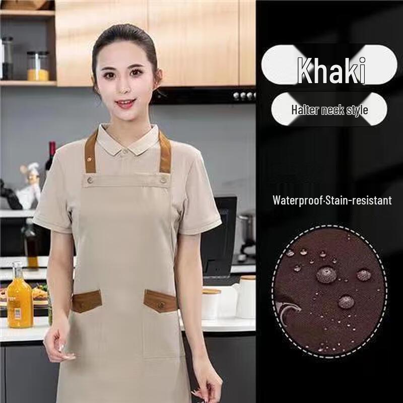 Tingle Waterproof Oil-Proof Canvas Apron