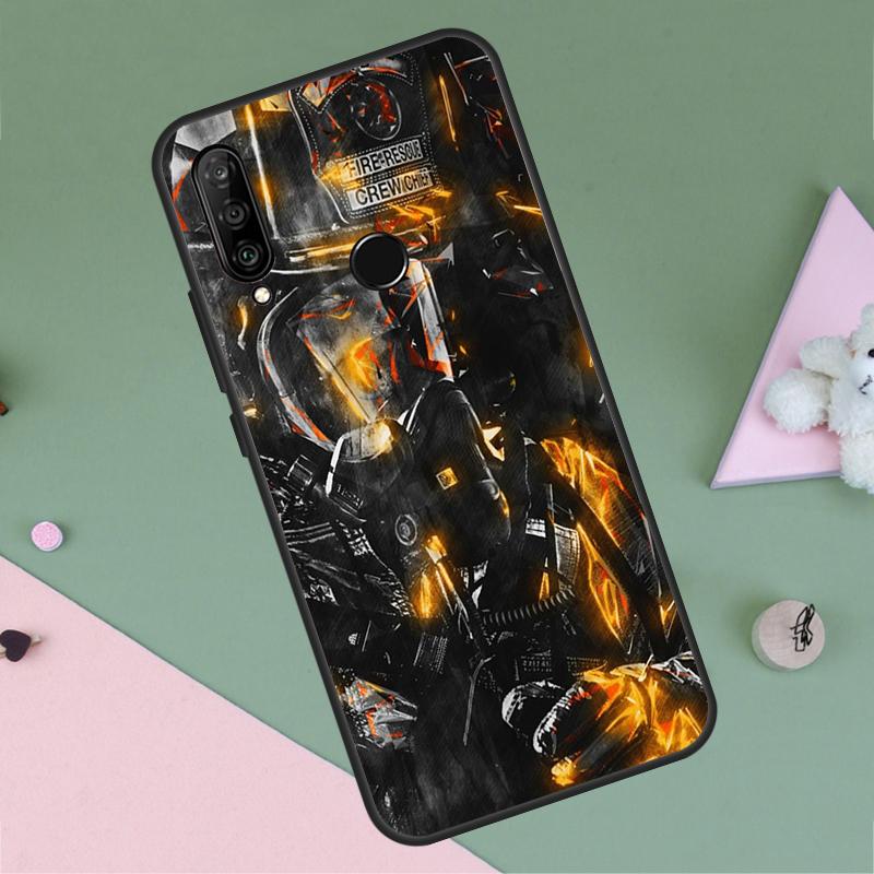Firefighter Fire Love For Huawei Nova 9 10 SE Y91 Y61 Y90 Y70 Y60 Y72 12s 12i 11i 7i 8i P60 Pro P30 P40 Lite Case