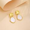 Retro Simple Sequined Irregular Earrings, Light Luxury High-End Fashion Temperament Earrings For Women