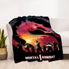 1PC Mortal Kombat Warriors Outdoor Blanket Lightweight Flannel, Soft & Warm, All-Season Use for Sofa, Outdoor007