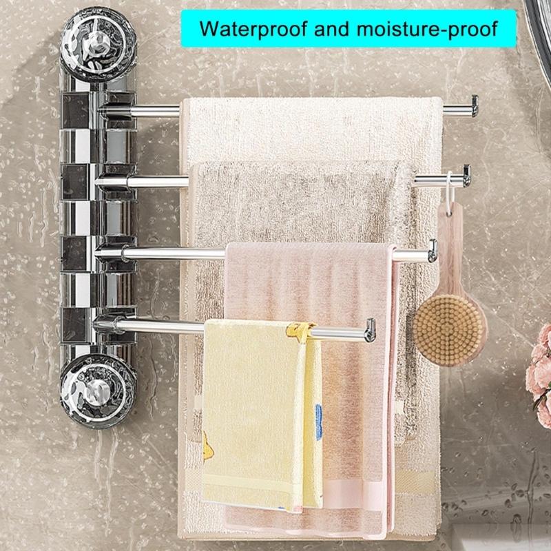 Mocny wieszak na ręczniki łazienkowe Elegancki wieszak na ręczniki z przyssawką Ścienny organizer na ręczniki do łazienki