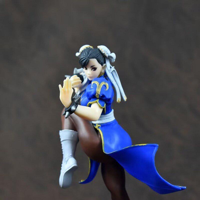 Street Fighter Anime Figure Chun Li Battle Costume Action Figure Collection Model Doll Toys