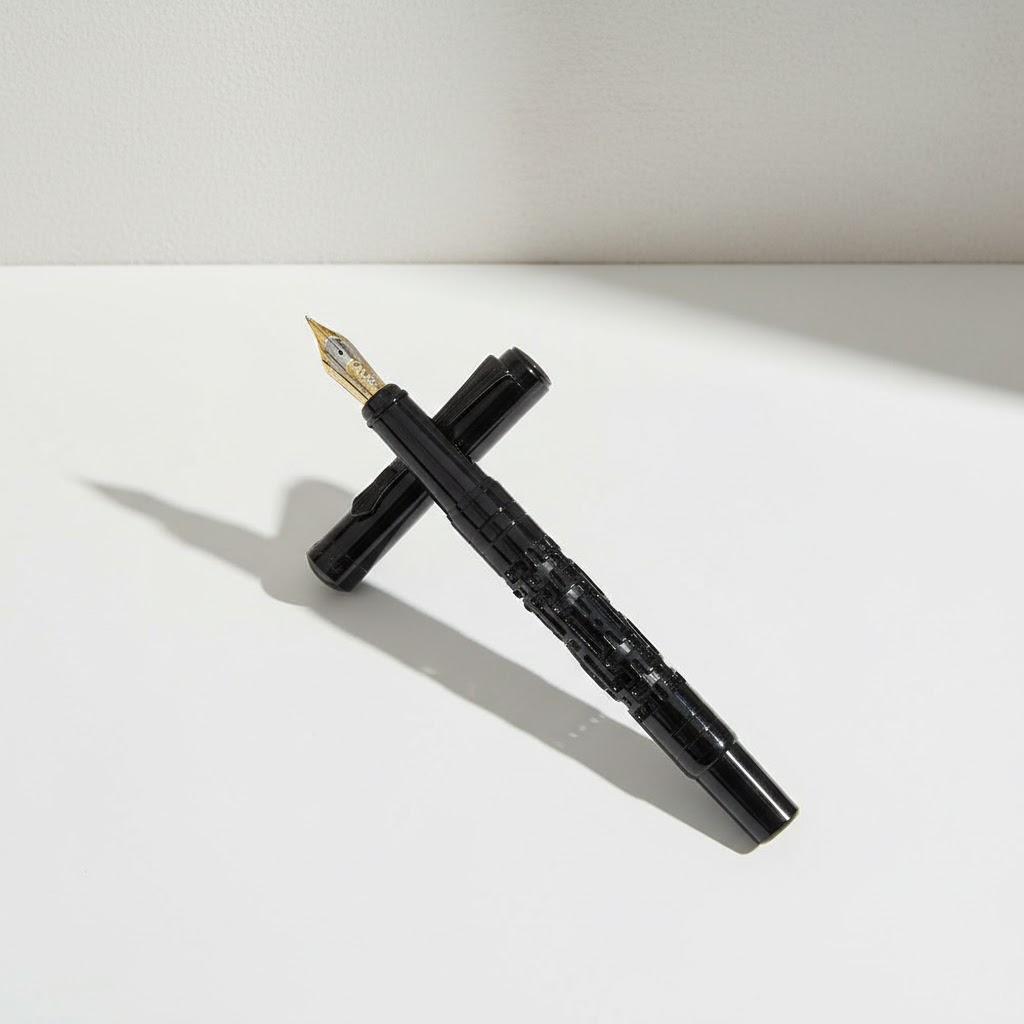 

1PC Metal Luxury Fountain Pen for Business Writing Signing Calligraphy Pens Office School Stationery Supplies чорний