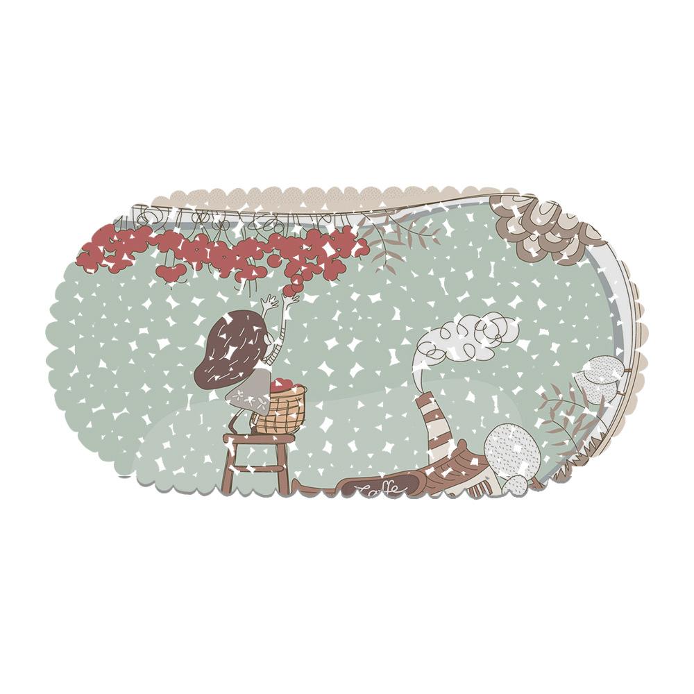 

Creative Hand-Drawn Balcony Bathroom Mat Hydrophobic Non-Slip Door Mat Swimming Pool Public Places Non-Slip Floor Mat 35*70CM