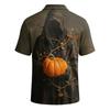 Men's Halloween Printed Short Sleeve T-Shirt for Casual Daily Wear
