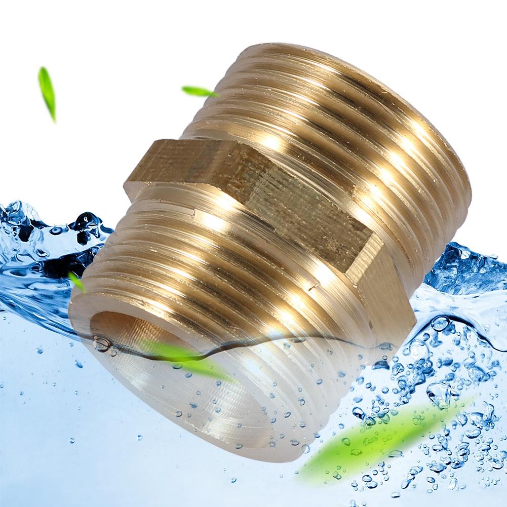 G1  Brass Pipe Fitting Hex Nipple Water Tube Connecting Accessories (intensification)