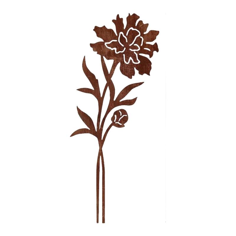 Weather Resistant Iron Garden Art Suitable For Lawn Decoration Outdoor Flower Bed Stakes Landscape Design Plant Support
