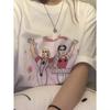 Summer Heavyweight Pure Round Neck Short Sleeve Tshirts Printed Couple Matching Fun Quirky Design Wounisexs Fashion Graphic Y2k