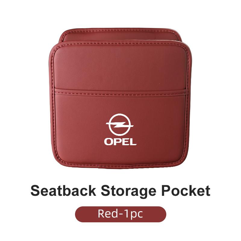 BBGL9 Leather Car Seat Back Storage Bag Hanging Pocket Accessories For Opel Corsa Astra Insignia Vectra Zafira Meriva Mokka Grandland