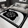 1pc 1437956232Pattern Carpet, Area Rug For Living Room Bedroom Room Bed Chair Laundry Entryway Corridor Yard Non-slip Outdoor Camping Rug Fl