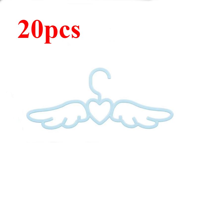 10/20 Pieces Angel Wings Hanger, Cute Heart Hanger, Children's Room Wardrobe Storage, Home Girl Wardrobe Organizer