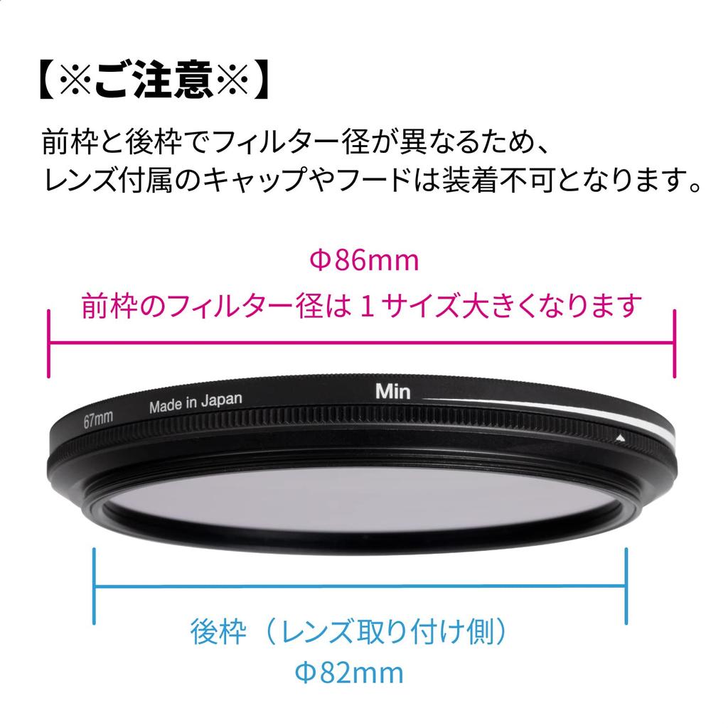 Kenko Variable ND Filter PRO1D Smart Variable NDX II 82mm No Unevenness Stepless Adjustment Repellent Coating Made In Japan 014530 ND3~32 X-shaped